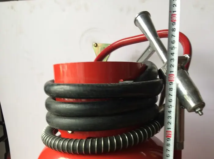 kích thước chiều cao bình chữa cháy bột 35kg ABC MFTZL35